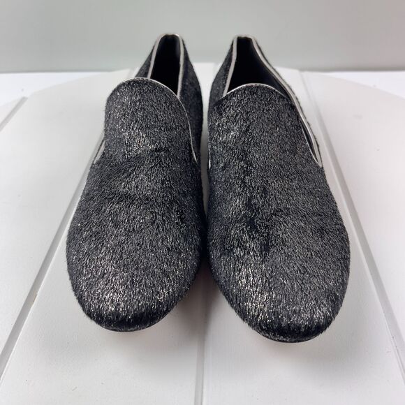 Marc Fisher Women's Size 9.5 M Shoes Abree 3 Studded Slip On Loafers Pewter - Picture 2 of 6